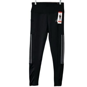 Adidas Primegreen Aeroready Tights M Black/Grey 3-Stripes 7/8 Length NWT